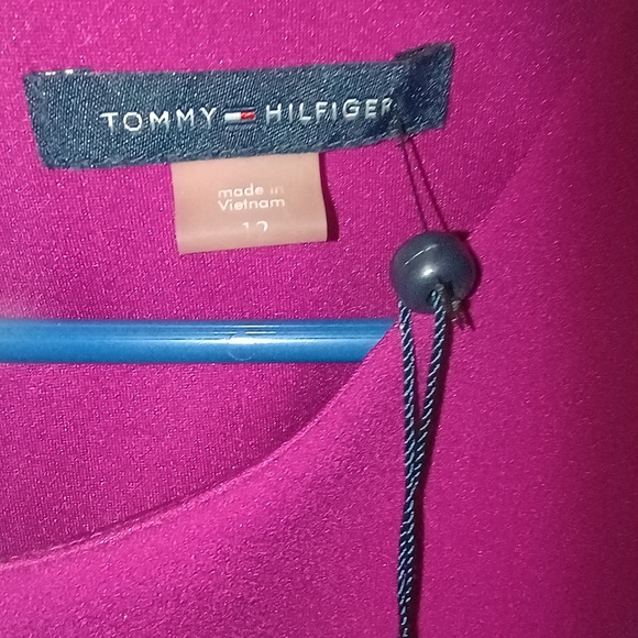 Tommy Hilfiger Pink and Black Colorblock Mini Dress - Picture 4 of 4